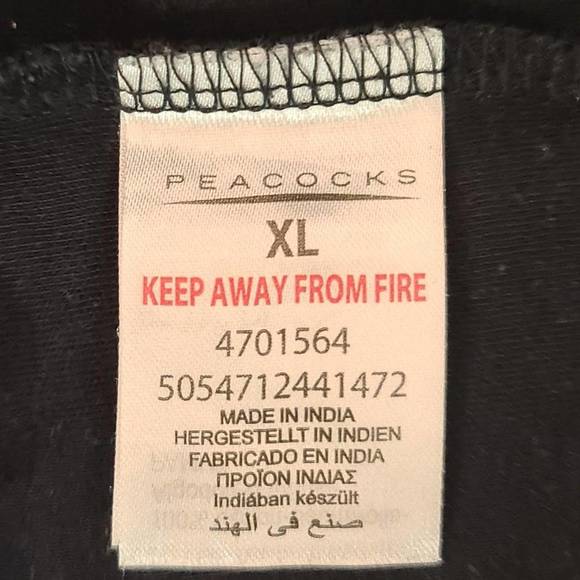 Mens Peacocks 2 Tone Blue T-Shirt UK XL - Picture 4 of 4